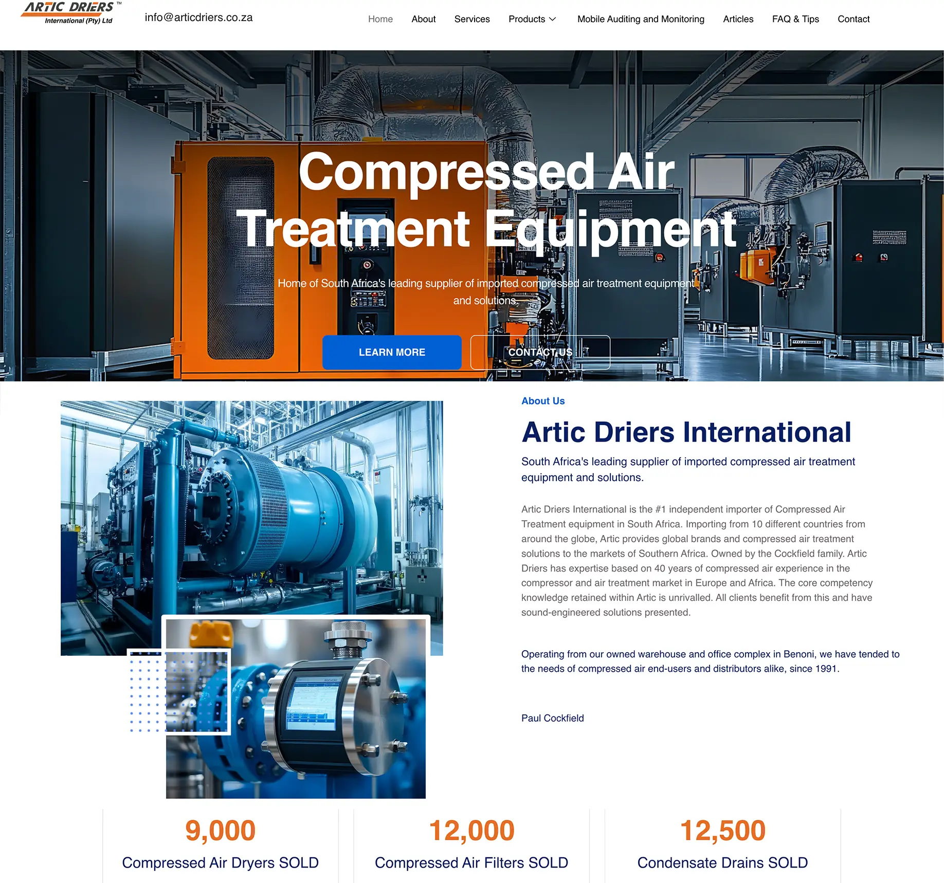 Artic Driers Home Page