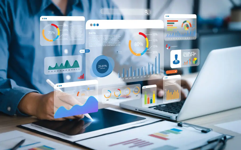 AI-powered social media management tool analytics example.