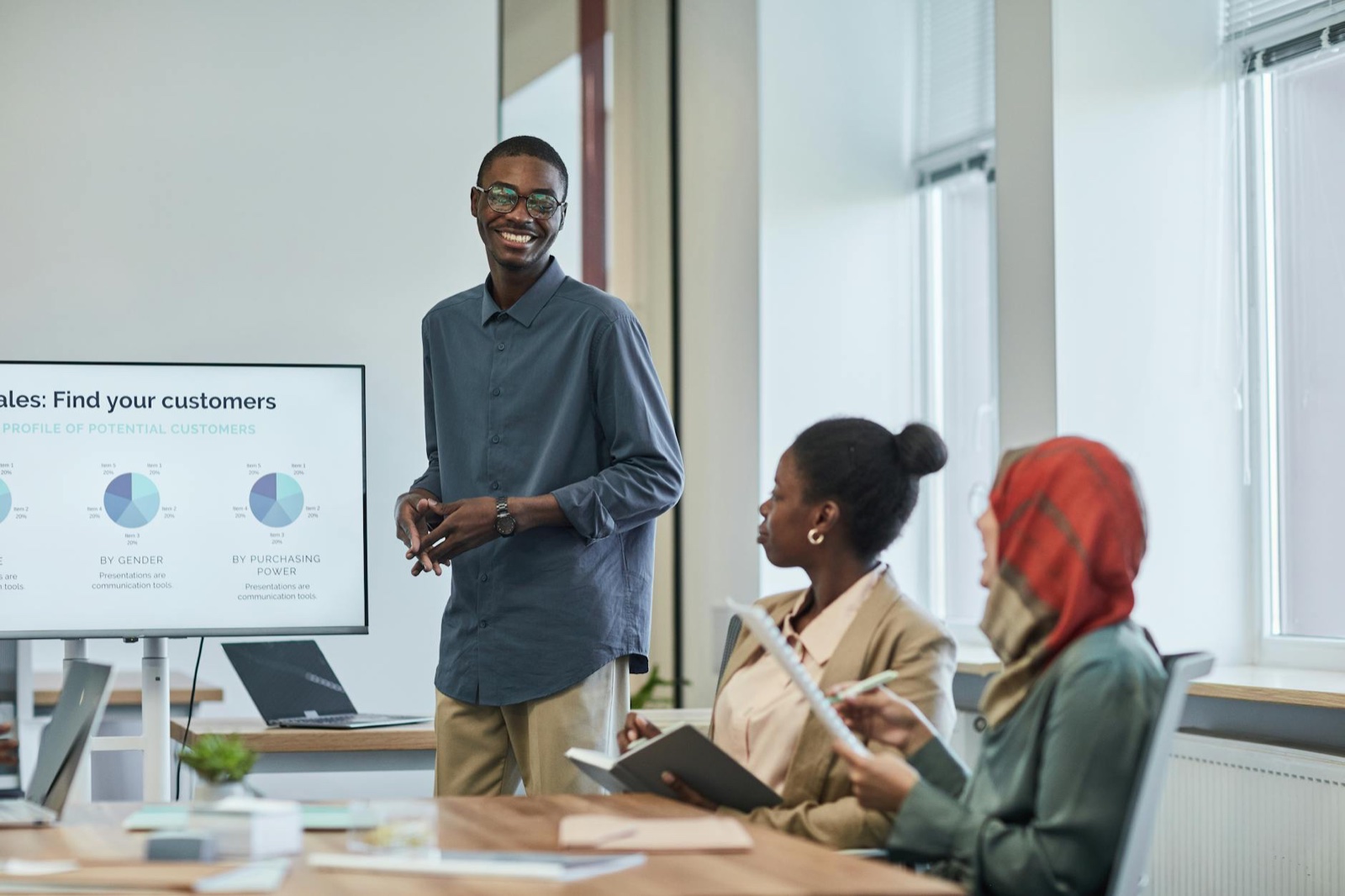 Marketing team reviewing google ads agency south africa campaign performance dashboard