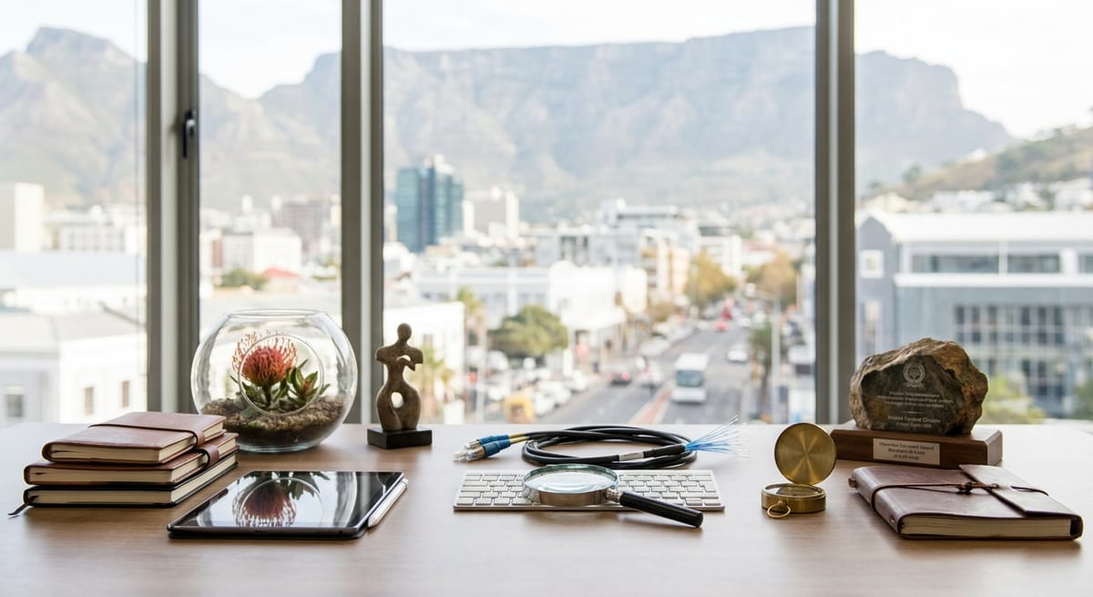 Four pillars of SEO — technical, content, on-page and authority — illustrated for South African businesses